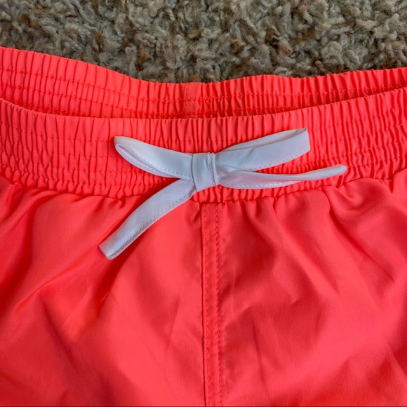 Gerry Neon Coral Athletic Shorts Swim Coverup - Picture 3 of 7